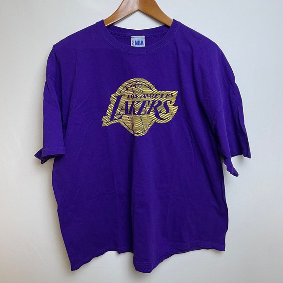 NBA Los Angeles Lakers Mens T-Shirt Graphic Basketball Athletic Color: Purple Si - Picture 1 of 6